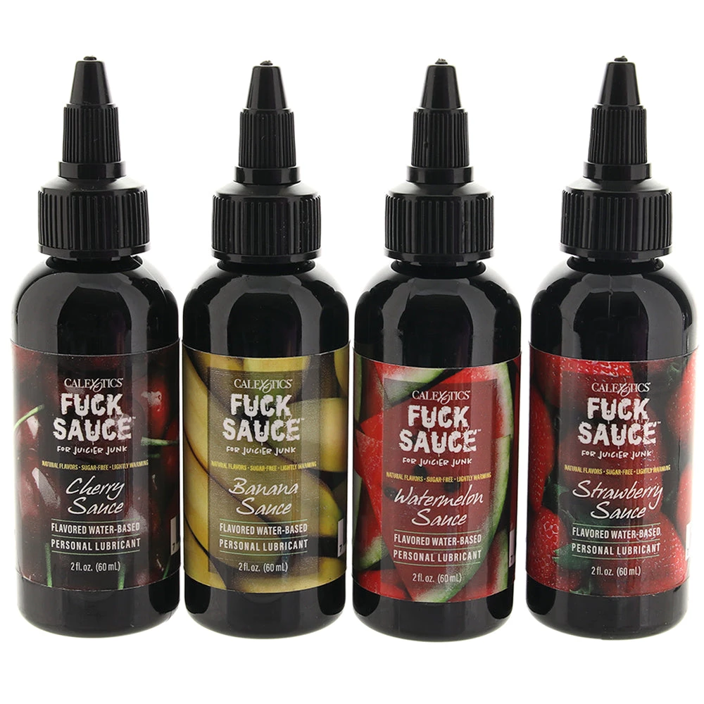 CalExotics F**k Sauce Saucy & Sexy Flavored Lube 4-pack 2 CalExotics F**k Sauce Saucy & Sexy Flavored Lube 4-pack - Image 2