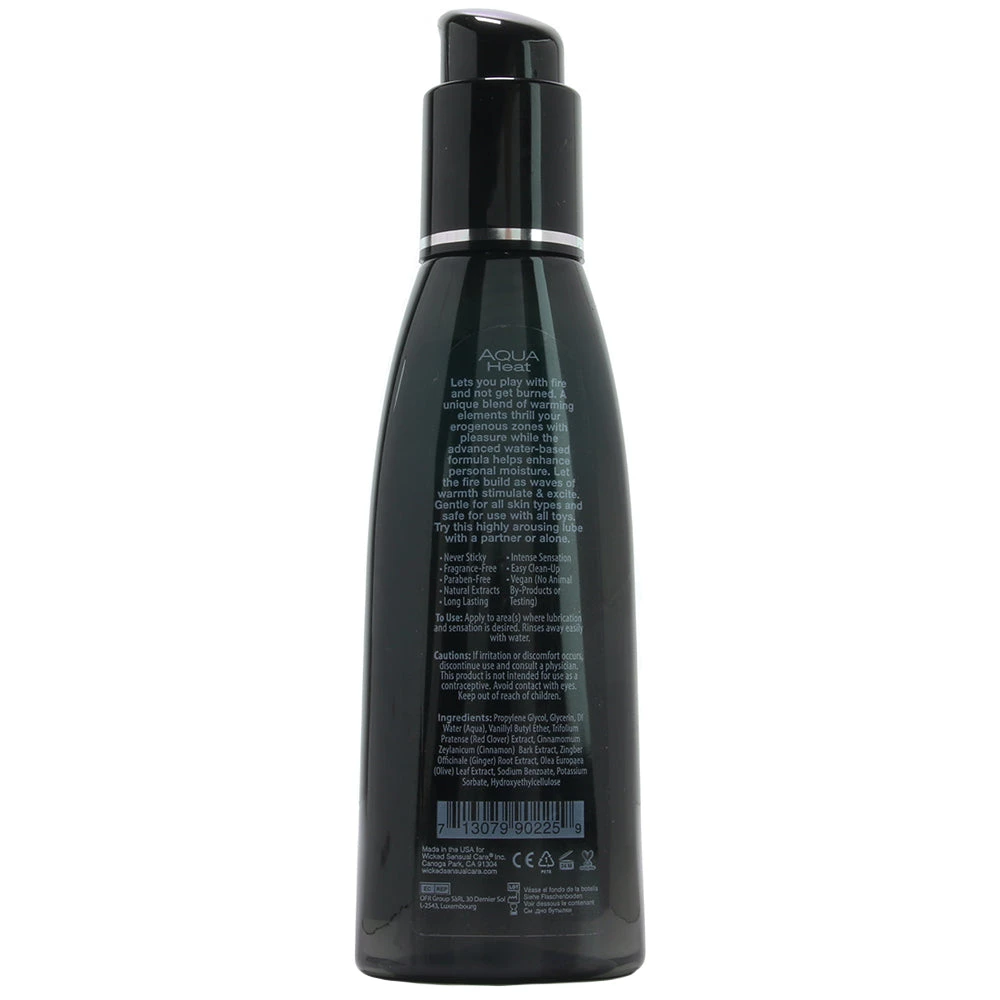 Wicked Sensual Care Aqua Heat Lube 4oz/120ml 2 Wicked Sensual Care Aqua Heat Lube 4oz/120ml - Image 2