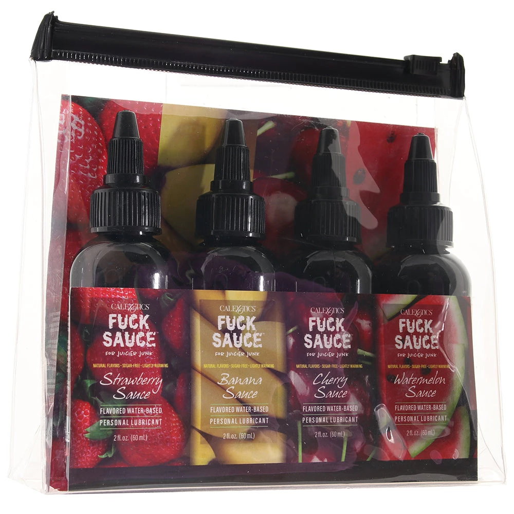CalExotics F**k Sauce Saucy & Sexy Flavored Lube 4-pack 1 CalExotics F**k Sauce Saucy & Sexy Flavored Lube 4-pack