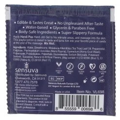 Sensuva Handi Pop Edible Massage Gel .02oz/.6ml -Cheap Lubes Store media 547e2199 d629 4dd0 a8f5 543b84294f05 800x@2x