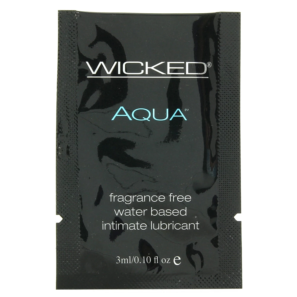 Wicked Sensual Care Aqua Lube .10oz/3ml 1 Wicked Sensual Care Aqua Lube .10oz/3ml