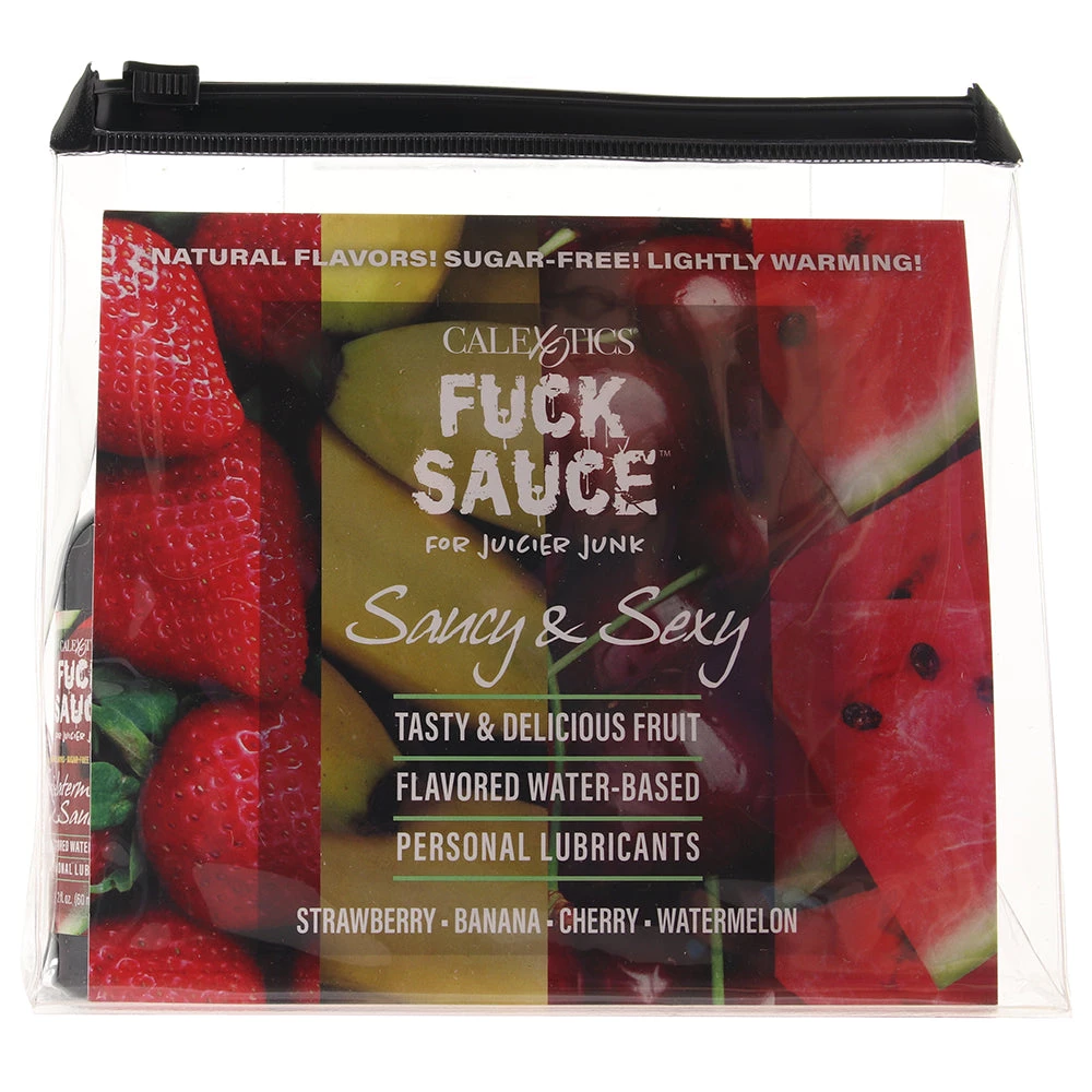 CalExotics F**k Sauce Saucy & Sexy Flavored Lube 4-pack 6 CalExotics F**k Sauce Saucy & Sexy Flavored Lube 4-pack - Image 6